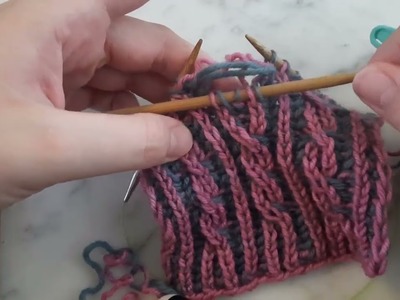 Fixing Mistakes in Brioche Knit Cables