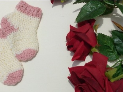 How to crochet baby socks|step by step|quick and easy||@sheeptostich