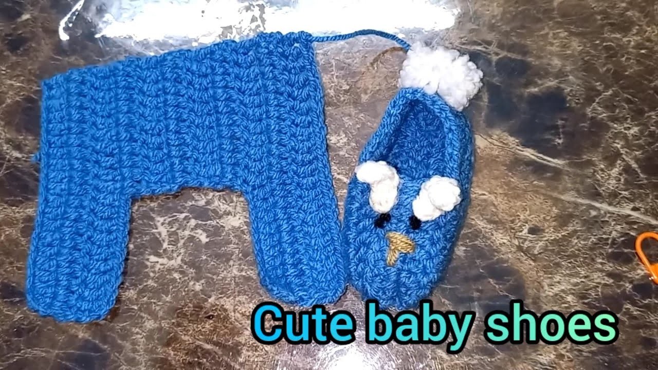 How to crochet EASY children's shoes.booties for beginners #crochet #crochettutorial #shoes