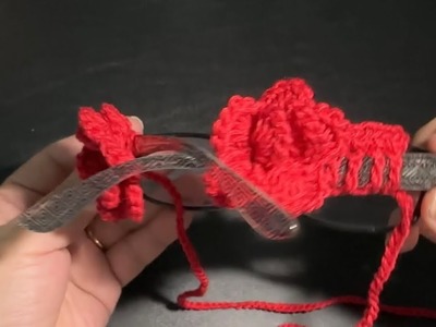 How to Crochet ???? Eyeglasses Red Roses-Cord | Tutorial for Beginners | Nomadic Crochet