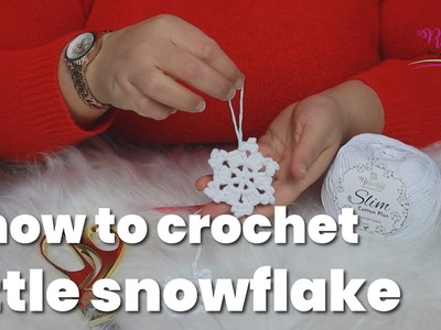 HOW TO CROCHET LITTLE SNOWFLAKE? #howto