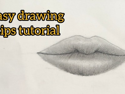 How to draw tutorial lips ???????? ll easy drawing of lips step by step #sanjana art and craft #lips