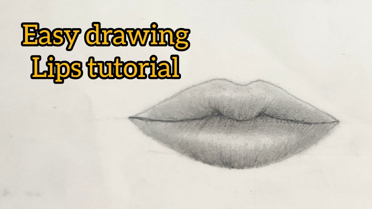 How to draw tutorial lips ???????? ll easy drawing of lips step by step #sanjana art and craft #lips