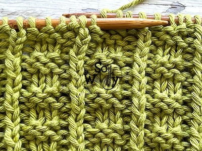How to knit the Sailor's Rib stitch pattern (only 4 rows) - So Woolly