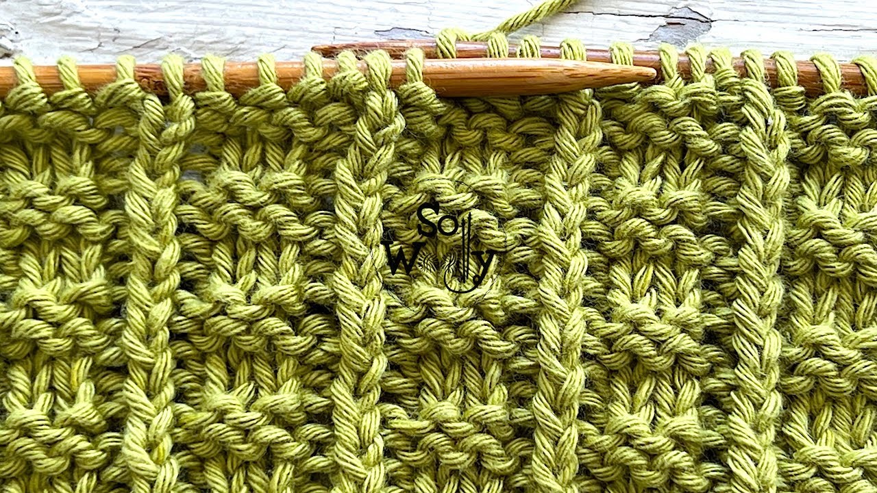 How to knit the Sailor's Rib stitch pattern (only 4 rows) - So Woolly