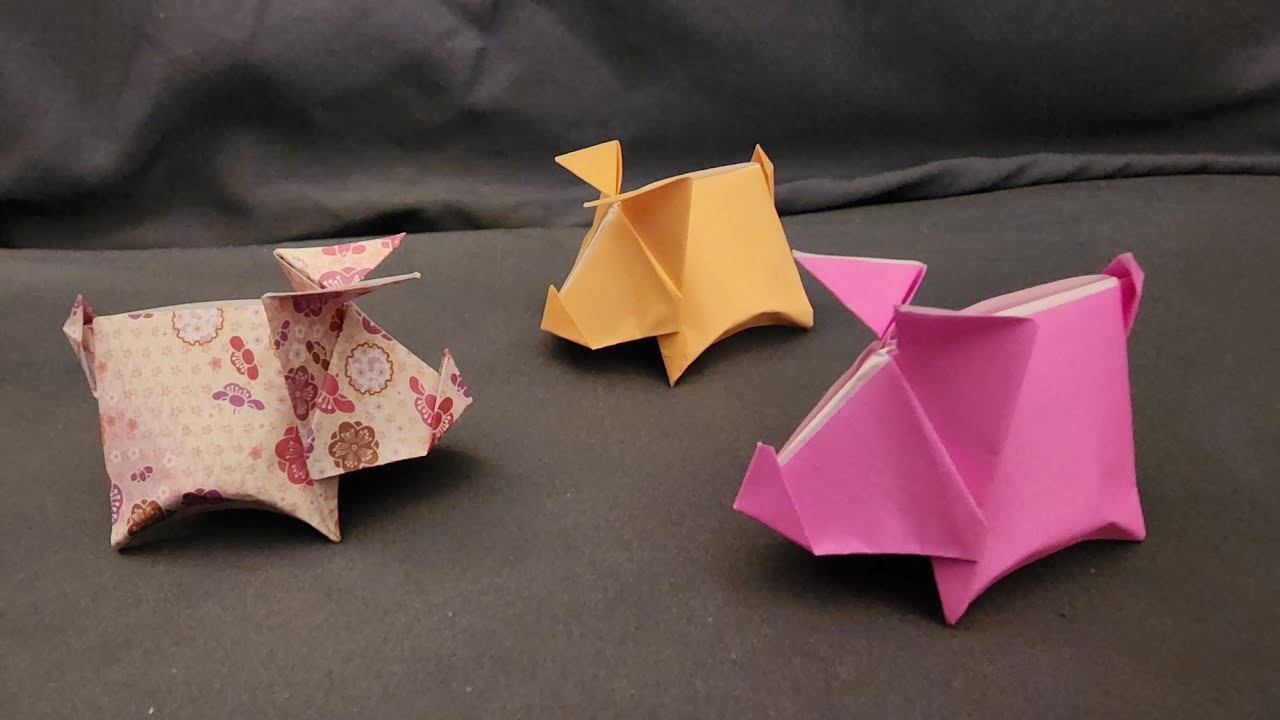???? How to make a Pig! - an Origami Tutorial! ????