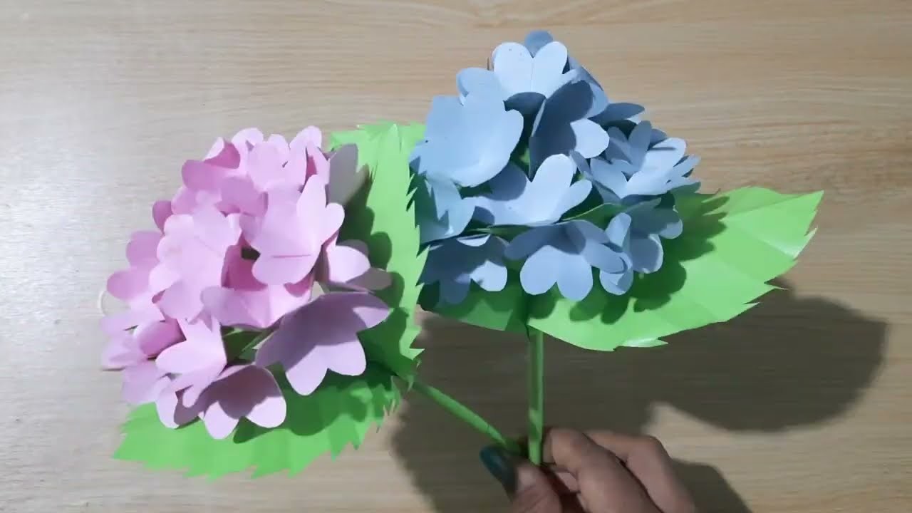 How To Make Hydrangea flower | Diy Origami Flower Tutorial