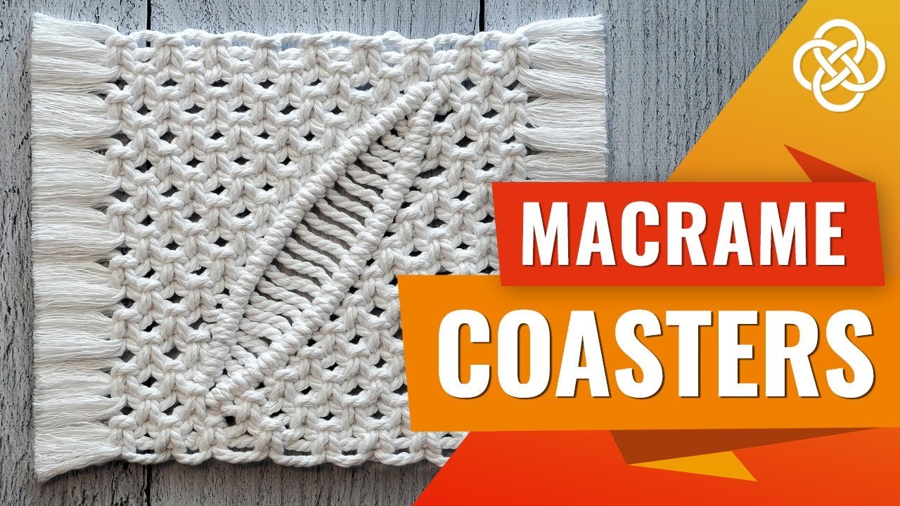 Macrame Coaster Tutorial | Macrame DIY | Macrame Coasters Patterns