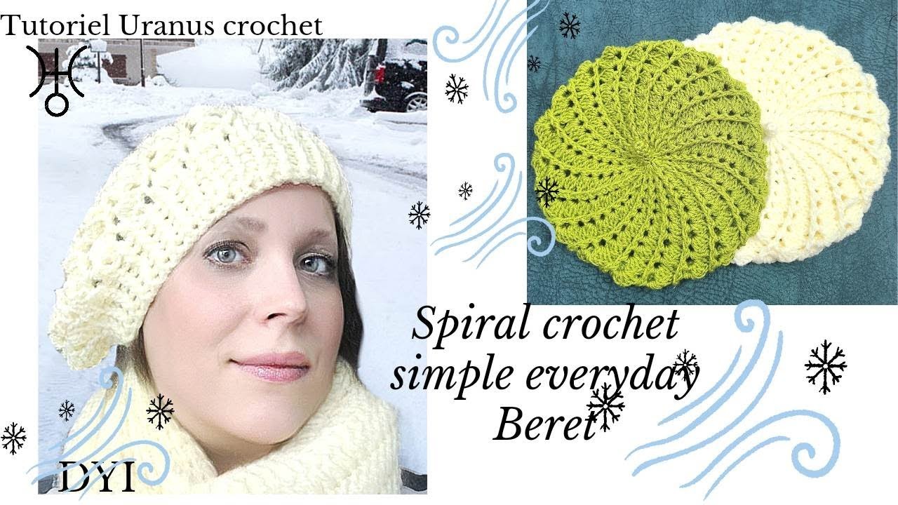 Right hand How To Crochet A Simple Everyday  Beret Hat
