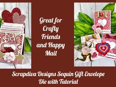 Scrapdiva Designs Sequin Gift Envelope with ProjectTutorial @ScrapDiva29