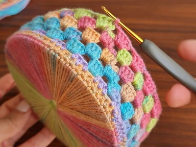 ‼️Super‼️easy beautiful crochet idea knitting ,Knitting, box, basket, decorative model on cd.