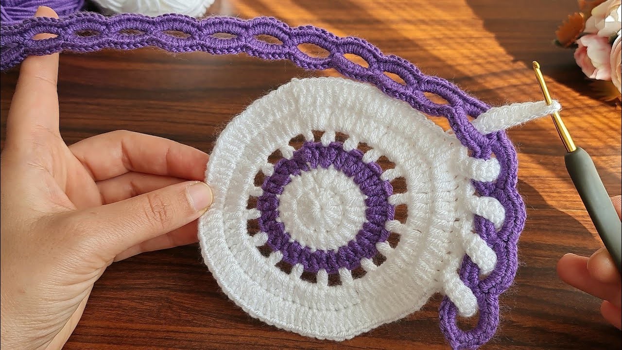 Super Easy useful crochet ✔️ how to make eye catching crochet knitting motif,decorative, supla.