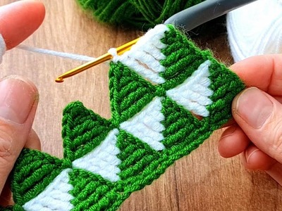 Super esay knitting Crochet beybi blanket