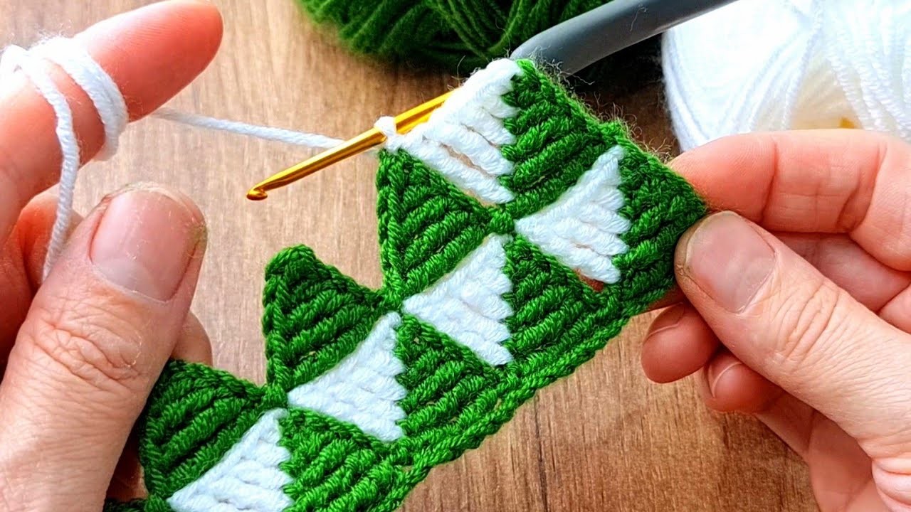 Super esay knitting Crochet beybi blanket