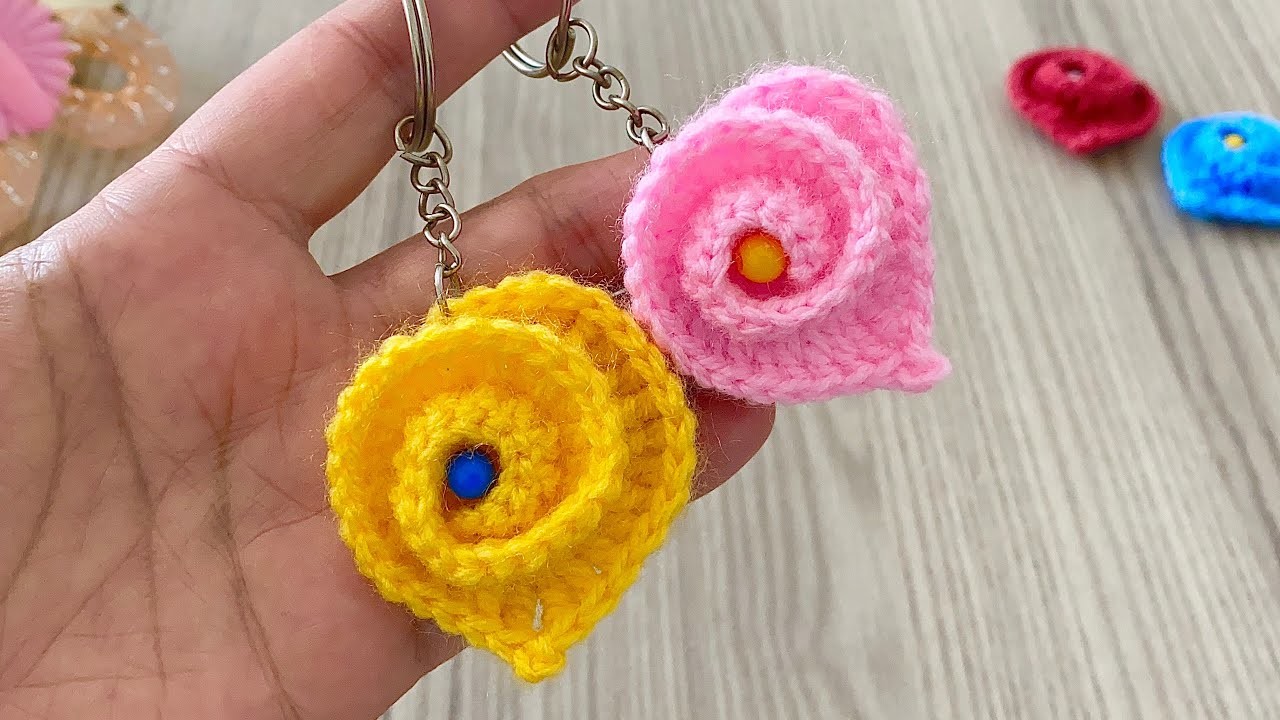 SUPER IDEA ???? How To Make A Candy Three-Dimensional Heart Keychain Pattern