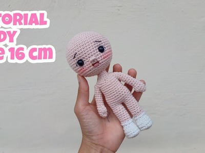 Tutorial amigurumi basic doll 16cm. how to crochet. diy. part 1
