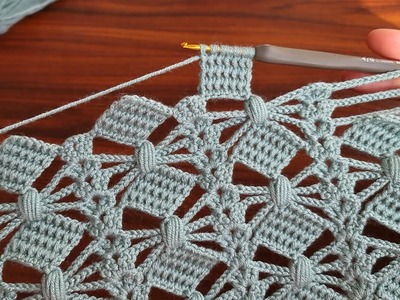 Wow!. Amazing! Easy! 3D Super how to make eye catching crochet.Everyone who saw it loved it.Muhteşem