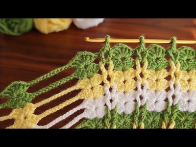 Wow!. ???? Very Easy! 3D Super how to make eye catching crochet. Everyone who saw it loved it.Muhteşem