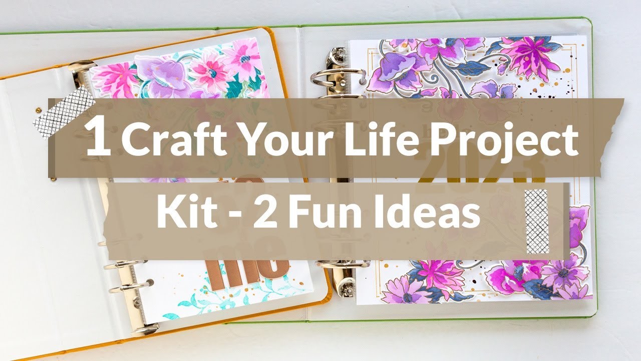 2 Colorful Ideas from  1 Craft Your Life Project Kit  |  Inspired By A Card with Nathalie