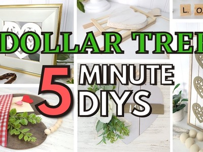 5 Quick Dollar Tree DIYS That Will Make Your Heart Melt ???? Valentines Day Crafts 2023