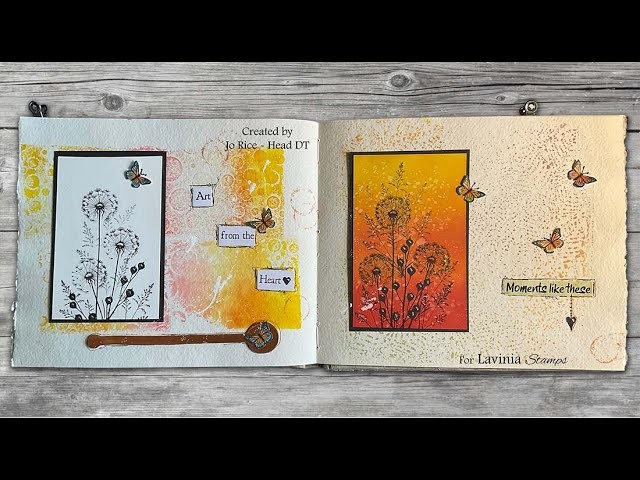 Art From the Heart by Jo Rice - A Lavinia Stamps Tutorial