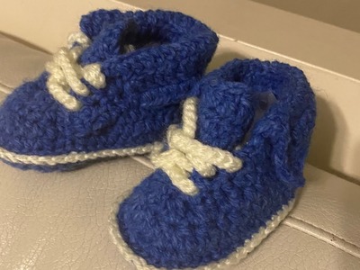 Baby ???????? boy booties crocheting tutorial step-by-step