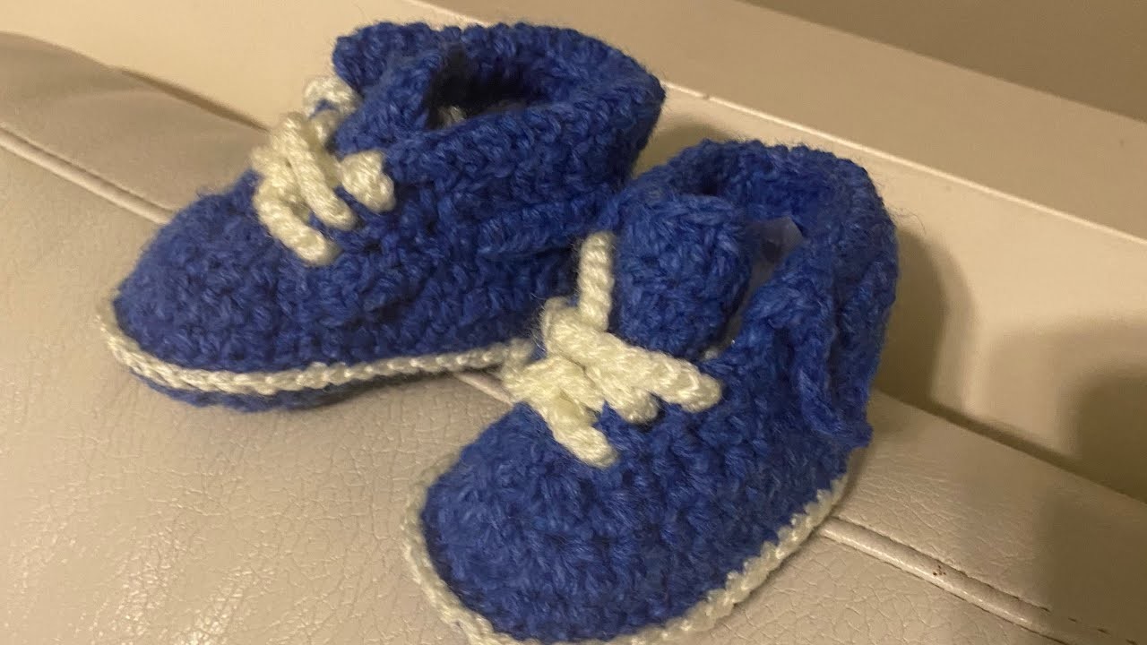 Baby ???????? boy booties crocheting tutorial step-by-step