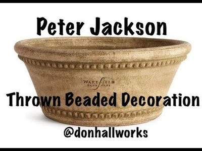 Beaded Pottery Decoration With Peter Jackson