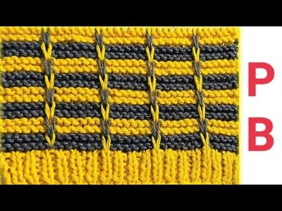 BEAUTIFUL DOUBLE COLOUR KNITTING DESIGN FOR PROJECT
