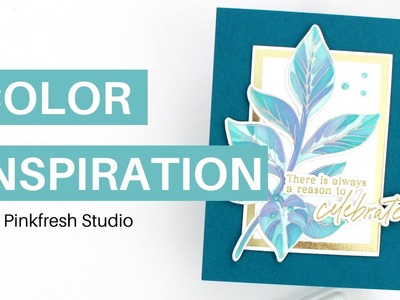 Color Inspiration: Layering Stencils with Pinkfresh Studio Detailed Leaf