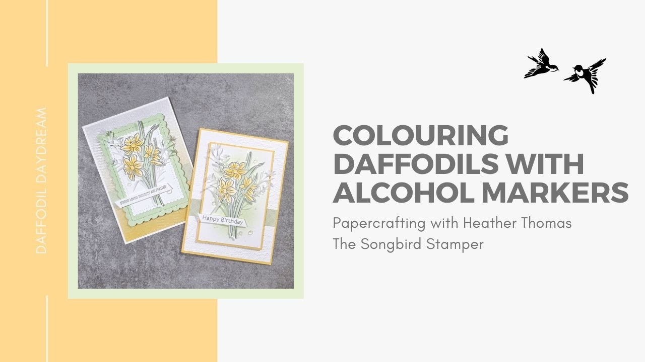 Colouring Spring flowers with Alcohol Markers