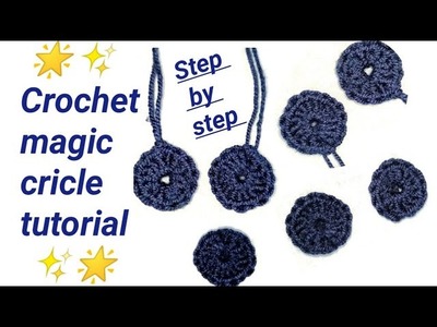 Crochet magic circle tutorial  full video #crochettutorial #howtocrochet #doublecrochet #crochet