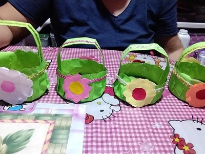 D.I.Y how to make paper craft basket