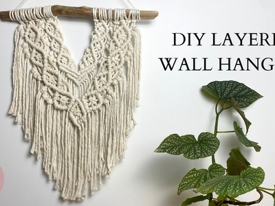 DIY Layered Macrame Wall Hanging