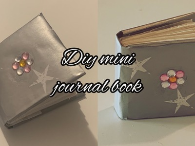 Diy mini journal book with minimal props #handmade  #journal #diy #scrapbook #minijournal