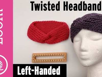 EASY Loom Knit Twisted Headband (BEGINNER FRIENDLY) Left Handed