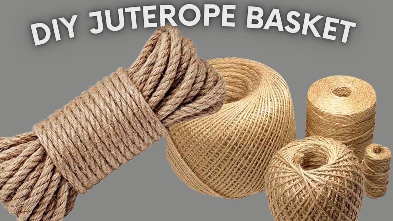 Eco-Friendly Jute Rope Basket| Jute Rope basket Weaving| DIY jute Rope Basket @YouTube  @youtubeDIY