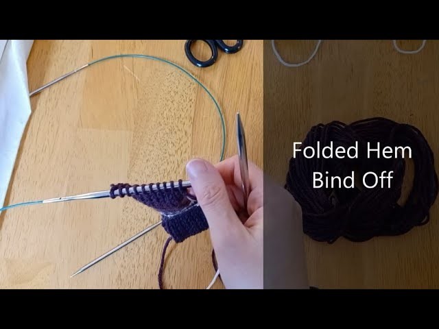 Folded Hem Bind Off