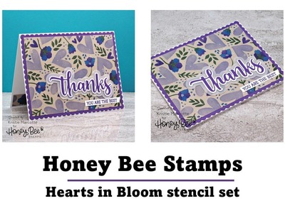 Honey Bee Stamps | Hearts in Bloom stencil