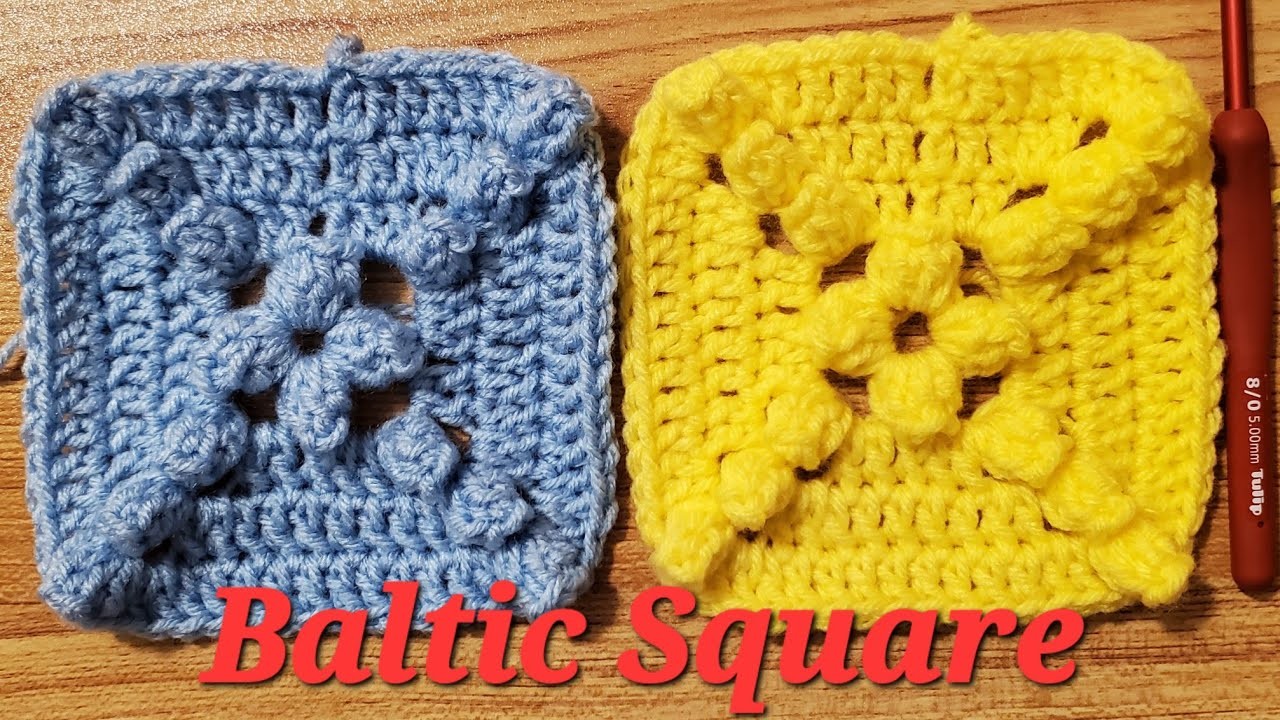 How to Crochet A  Baltic Square