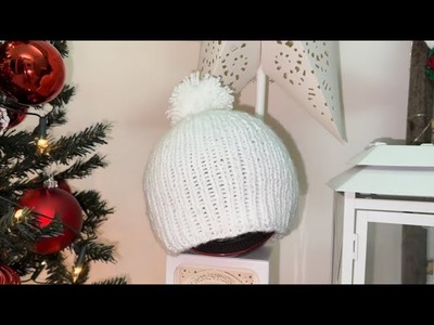How to knit ribbed beanie | Stitch Craft