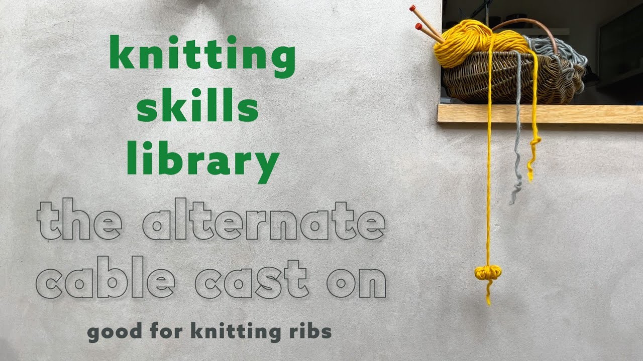How to knit the alternate cable cast on