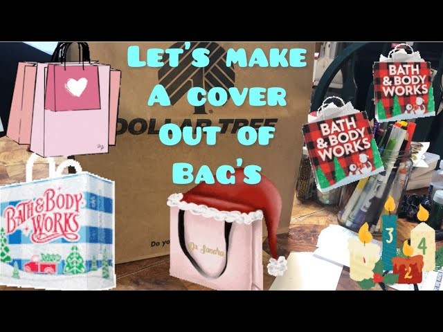 How to make a journal cover or photo album, out of a paper bag !