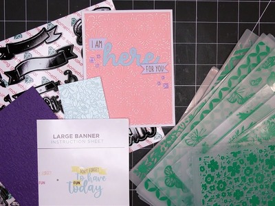 HSN's Diamond Press "Large Banner" Dies and Stamps & "Springtime" Embossing Folders Review Tutorial!