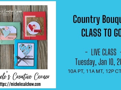 Join me live for a FREE Card Class featuring the Love Cats stampset from Stampin’ Up!