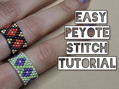 Learn easy way to do Odd count Peyote stitch Ring. Bracelet ????