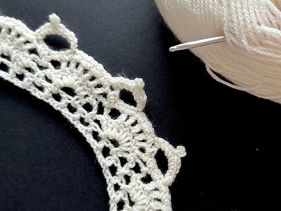 Learn How to Crochet a Beautiful Border Stitch with This Easy Tutorial ????!