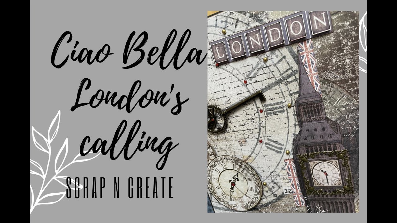 Mini Album Ciao Bella | London's Calling Walk Through Mini Album Folio Walk Through tutorial