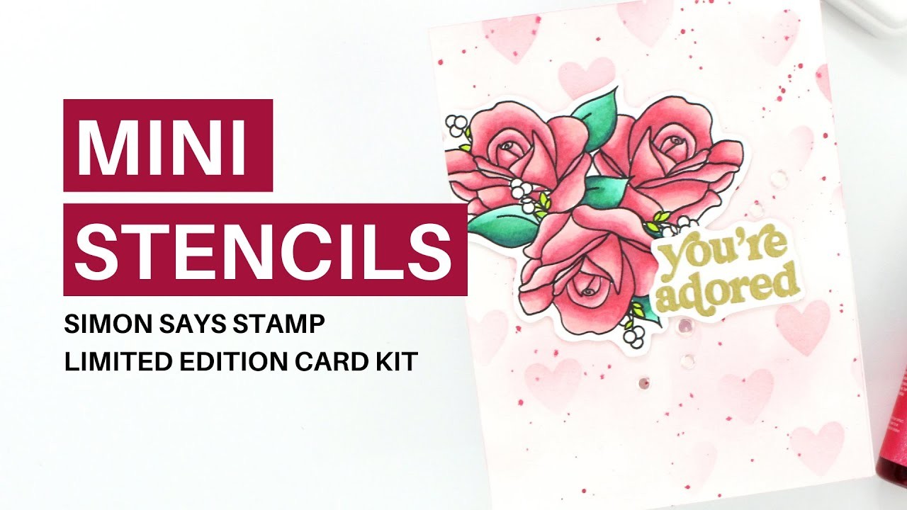 Mini Stencils | Limited Edition Simon Says Stamp With Love Card Kit