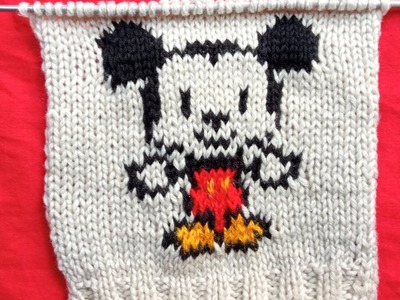 New Mickey Mouse knitting graph design || Latest knitting graph design || @tanuartsvlog  ||